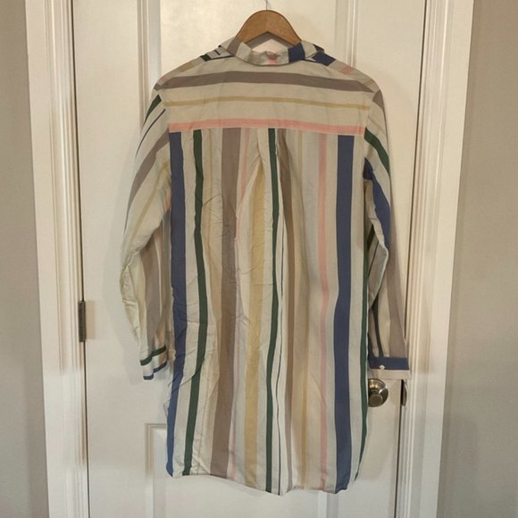 NWT Striped button down Tunic with Pockets - Picture 3 of 5